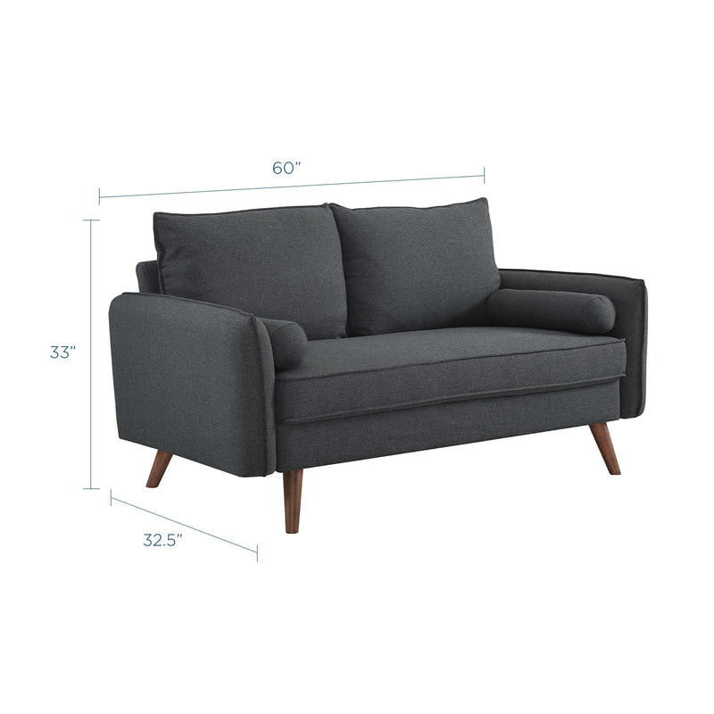 Dominik Upholstered Fabric Loveseat