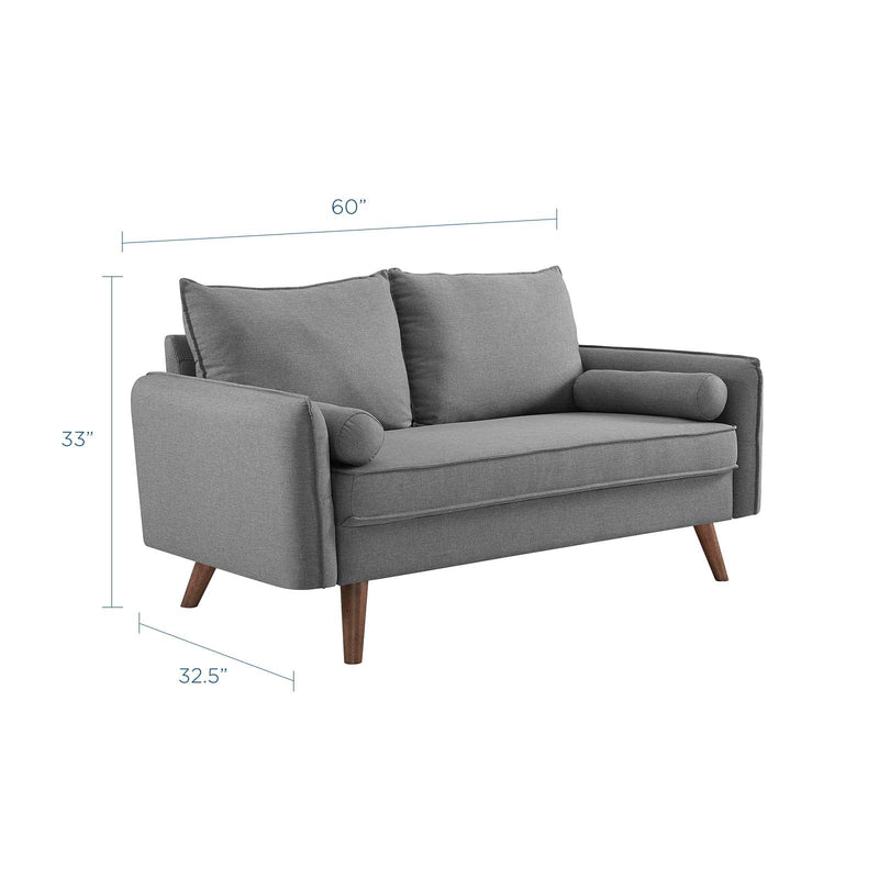 Dominik Upholstered Fabric Loveseat