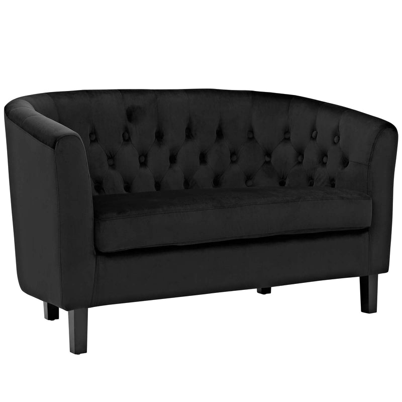 Jamal 2 Piece Performance Velvet Loveseat and Armchair Set