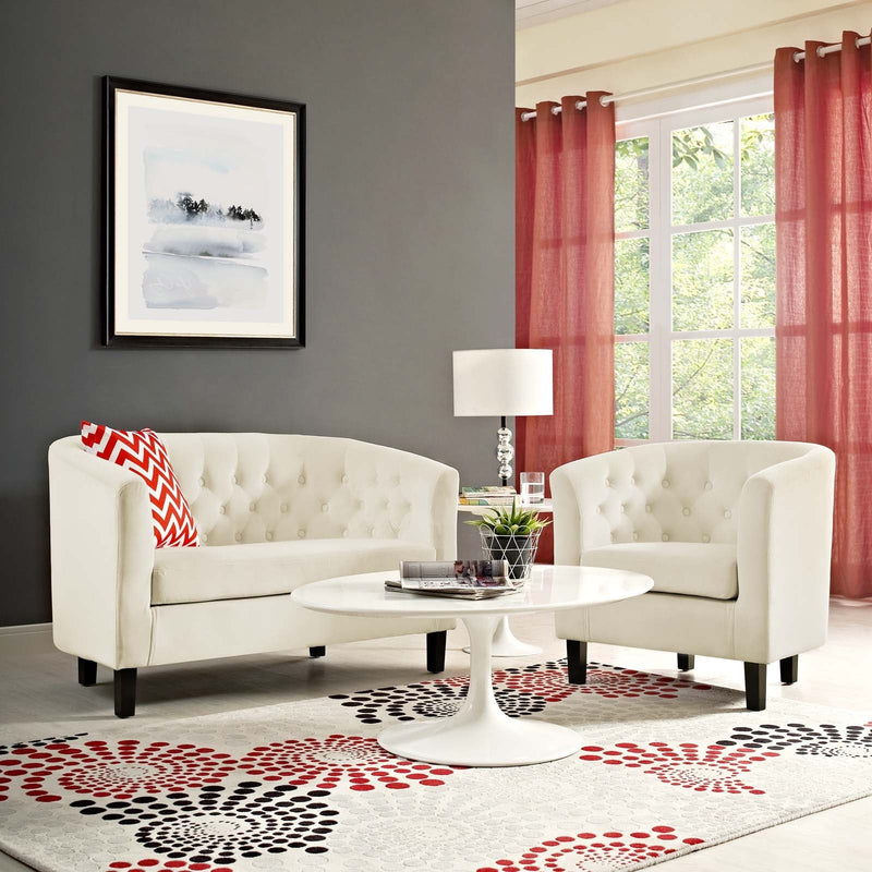 Jamal 2 Piece Performance Velvet Loveseat and Armchair Set