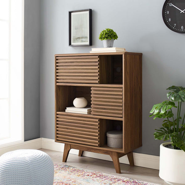 Allyson Three-Tier Display Storage Cabinet Stand