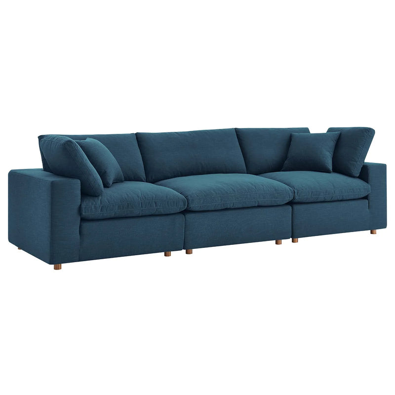 Liberty Down Filled Overstuffed 3 Piece Sectional Sofa Set