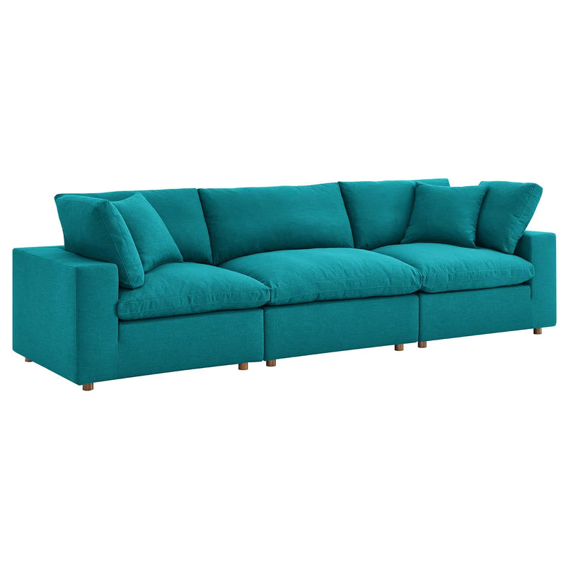 Liberty Down Filled Overstuffed 3 Piece Sectional Sofa Set