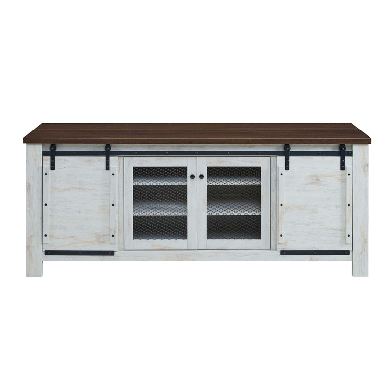 Isaiah 71" Rustic Sliding Door TV Stand