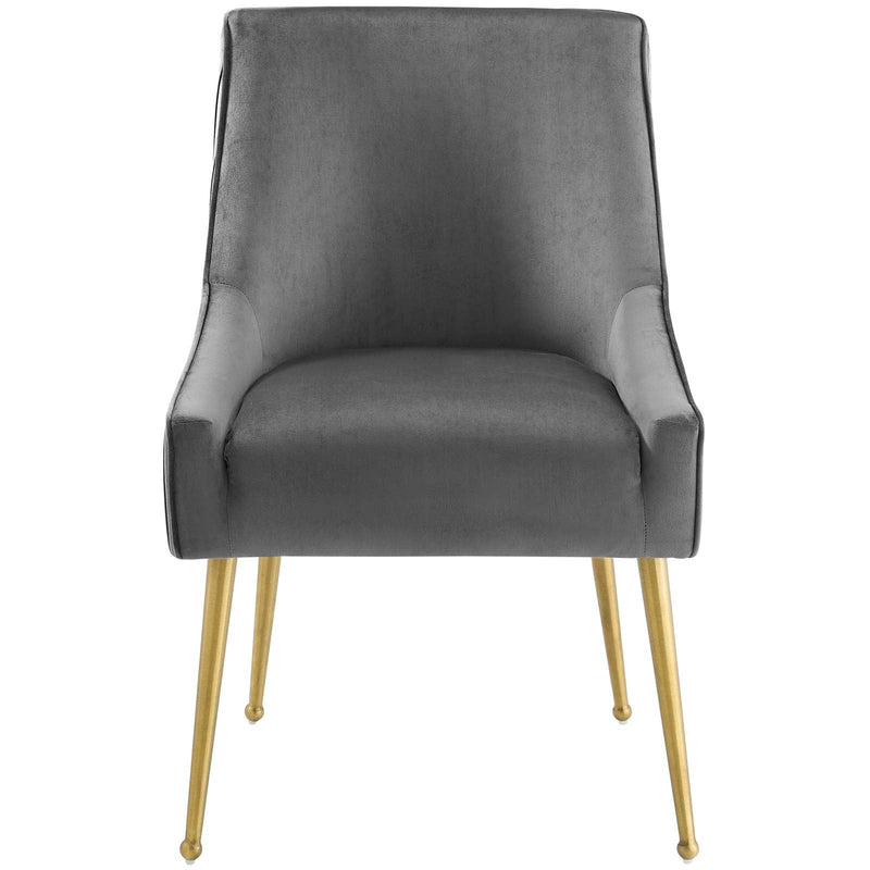 Avery Pleated Back Upholstered Performance Velvet Dining Chair