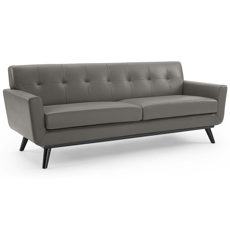 Leif Top-Grain Leather Living Room Lounge Sofa