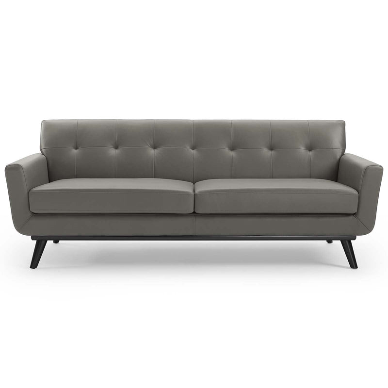 Leif Top-Grain Leather Living Room Lounge Sofa