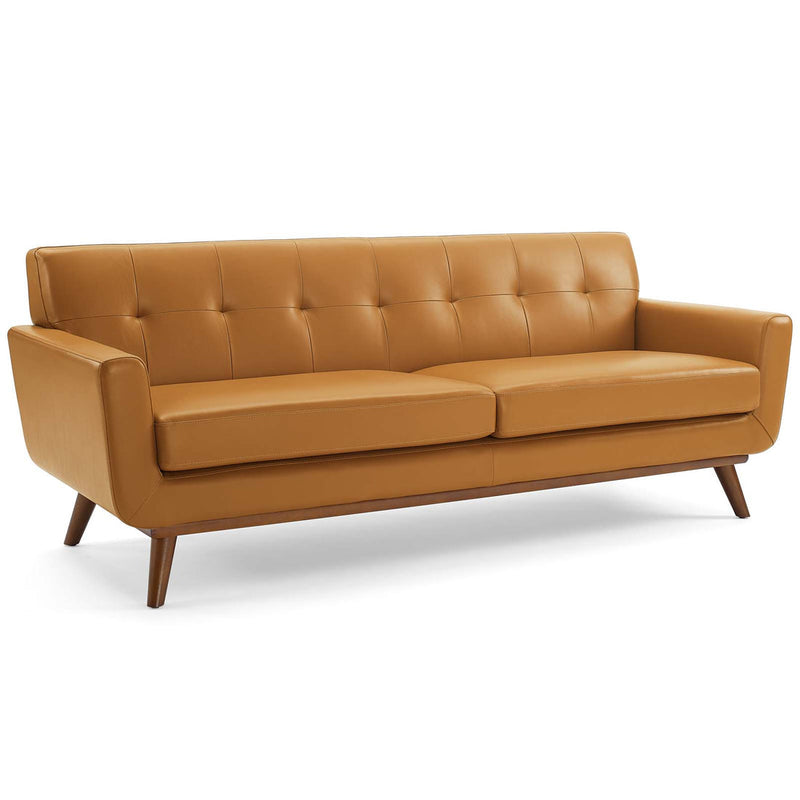 Leif Top-Grain Leather Living Room Lounge Sofa