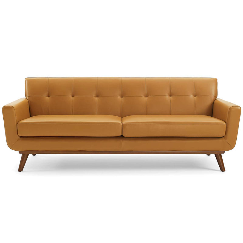 Leif Top-Grain Leather Living Room Lounge Sofa