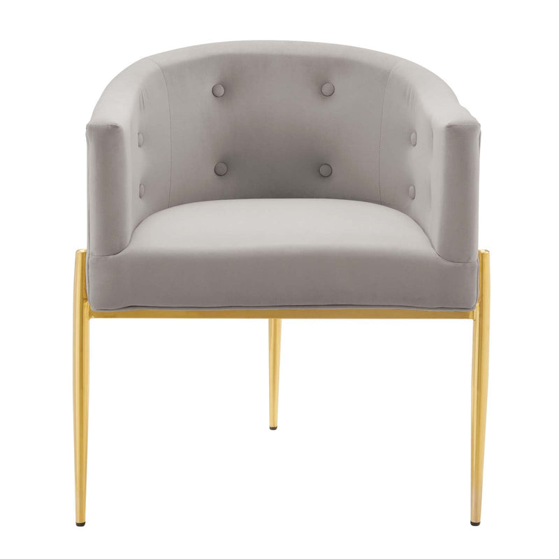 Royce Tufted Performance Velvet Accent Chair