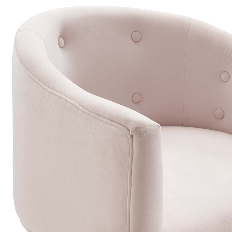 Royce Tufted Performance Velvet Accent Chair