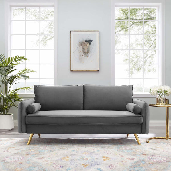 Dominik Performance Velvet Sofa