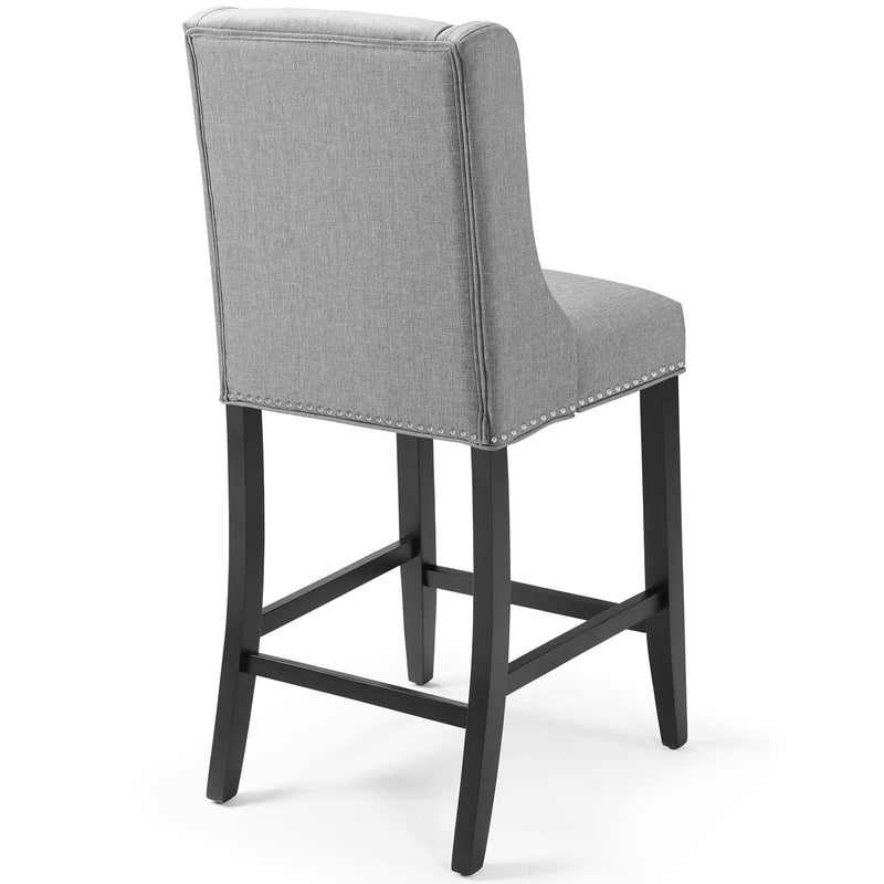 Nova Counter Stool Upholstered Fabric Set of 2