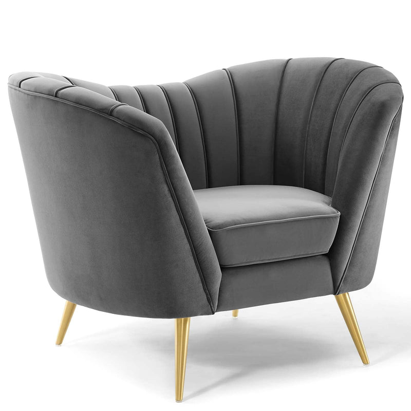 Brycen Performance Velvet Armchair Set of 2