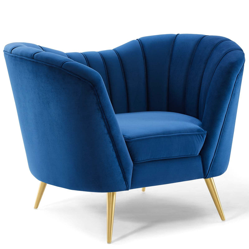 Brycen Performance Velvet Armchair Set of 2