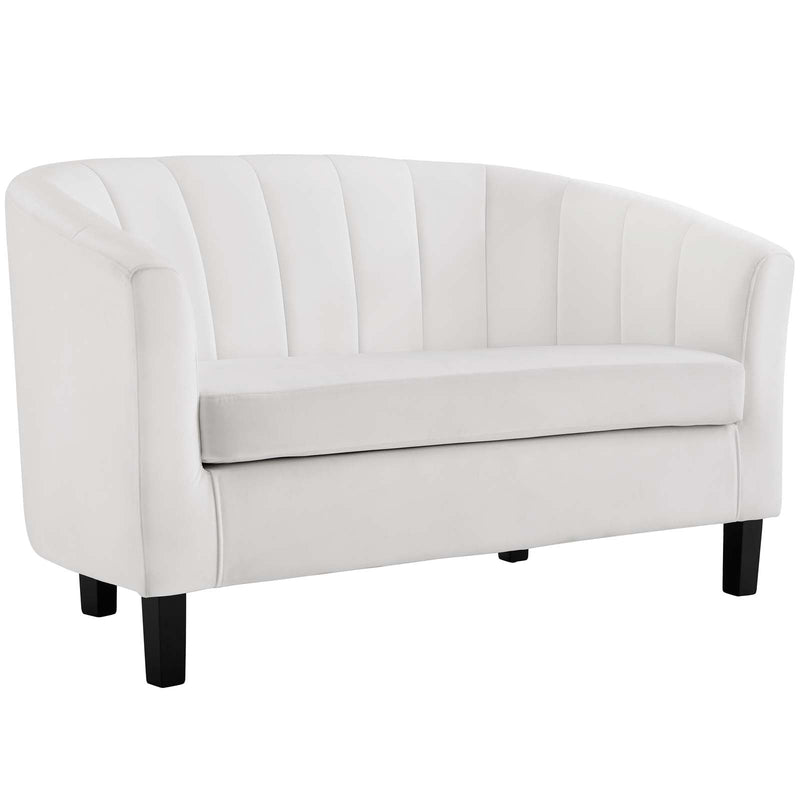 Jamal Velvet Loveseat and Armchair Set