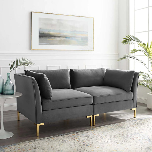 Boone Performance Velvet Loveseat