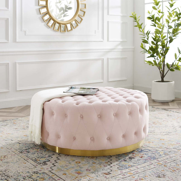 Chaya Round Ottoman