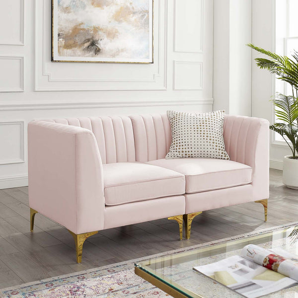 Arianna Upholstered Fabric Loveseat