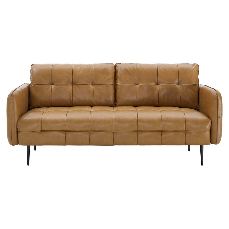 Sasha Tufted Vegan Leather Sofa