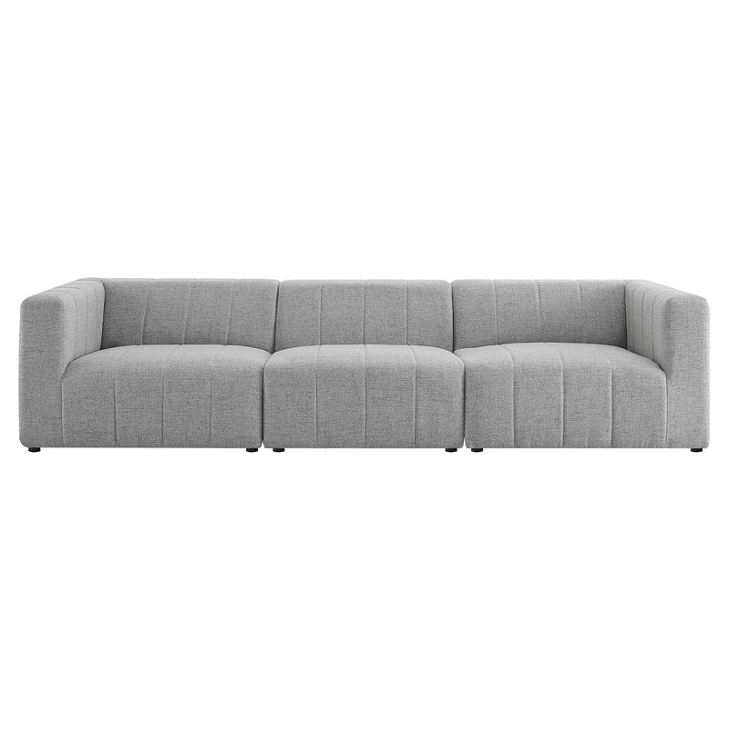 Amelia Upholstered Fabric 3-Piece Sofa