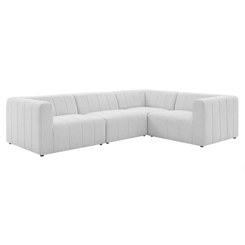 Amari Upholstered Fabric 4-Piece Sectional Sofa