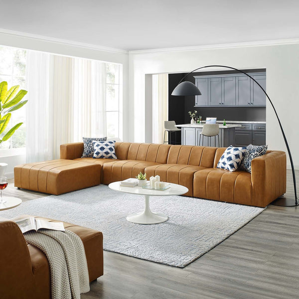 Dream Vegan Leather 5-Piece Sectional Sofa