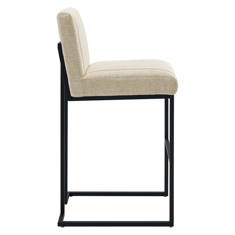 Pedro Channel Tufted Fabric Bar Stool