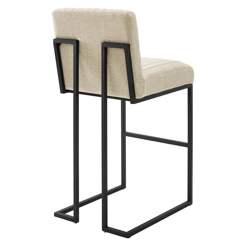 Pedro Channel Tufted Fabric Bar Stool