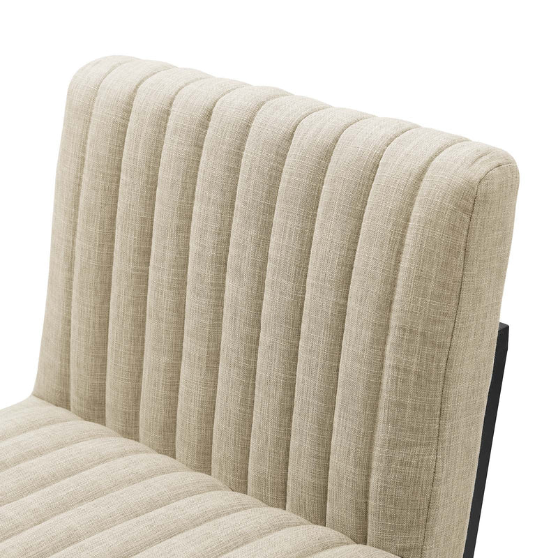 Pedro Channel Tufted Fabric Bar Stool