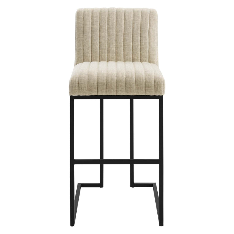 Pedro Channel Tufted Fabric Bar Stool