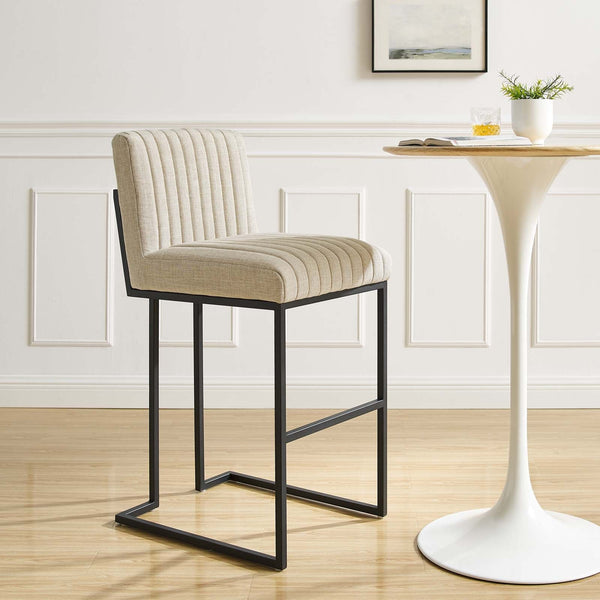 Pedro Channel Tufted Fabric Bar Stool