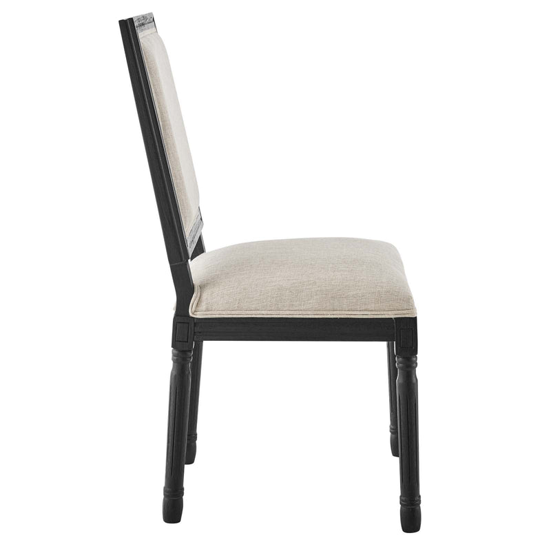 Chase French Vintage Upholstered Fabric Dining Side Chair