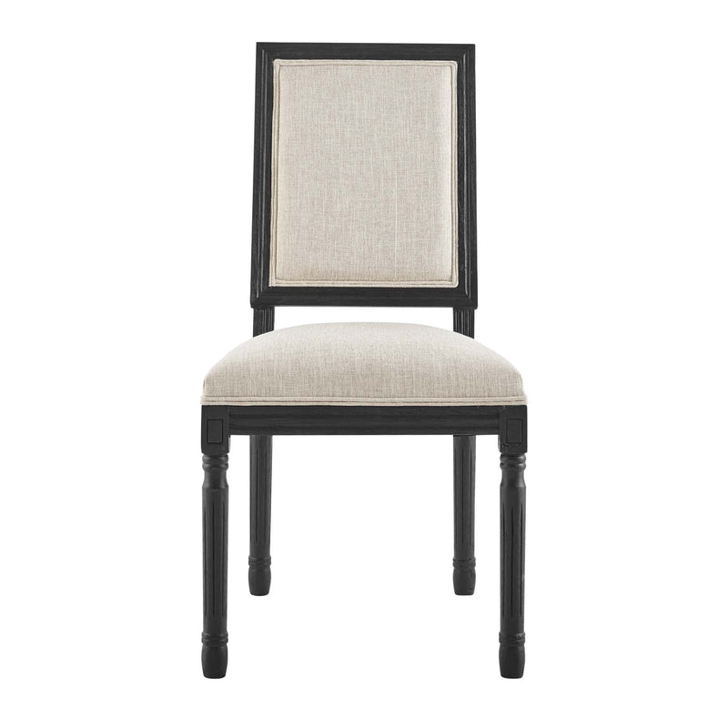 Chase French Vintage Upholstered Fabric Dining Side Chair