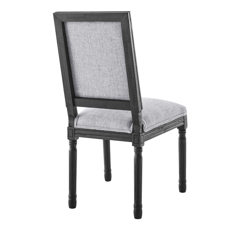 Chase French Vintage Upholstered Fabric Dining Side Chair