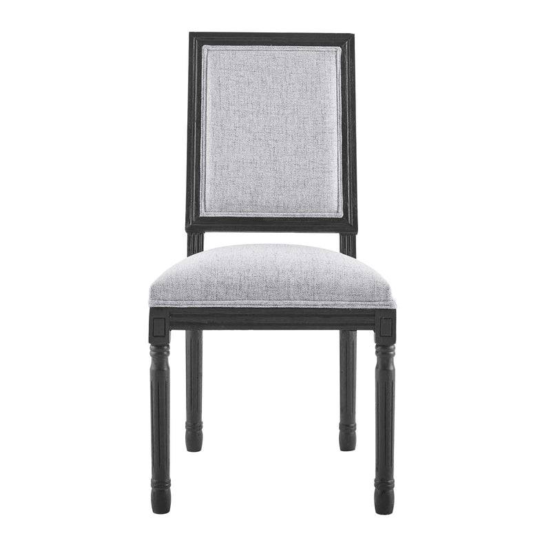 Chase French Vintage Upholstered Fabric Dining Side Chair