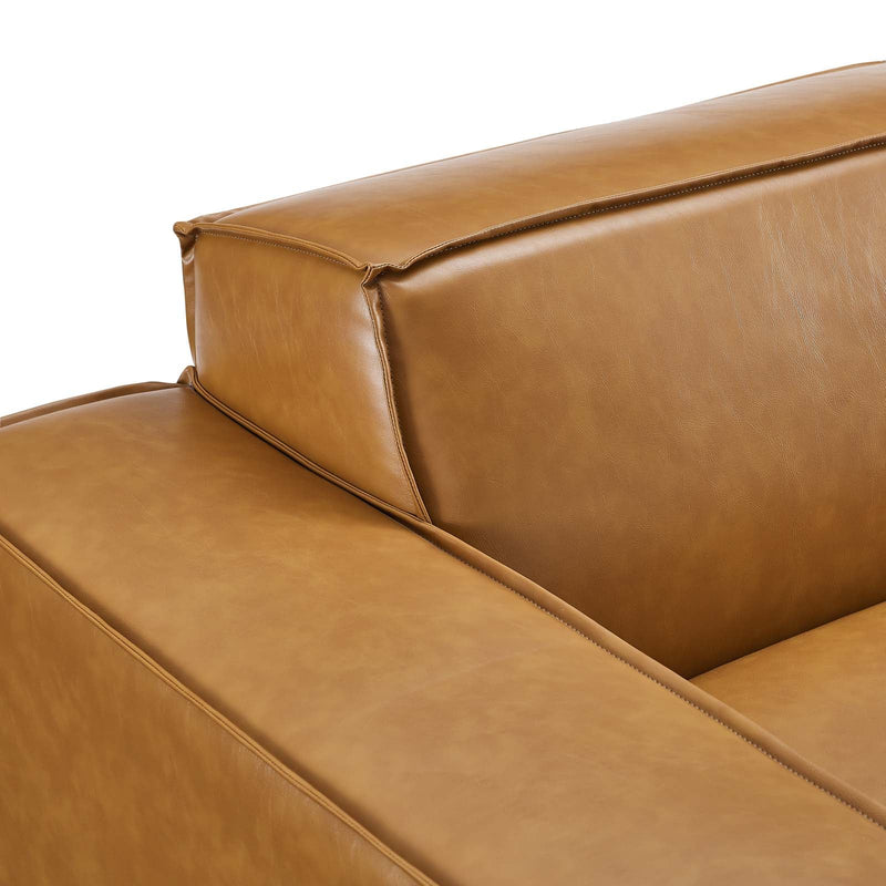 Rhea 5-Piece Vegan Leather Sectional Sofa