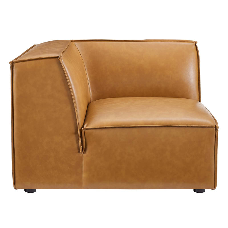 Rhea 8-Piece Vegan Leather Sectional Sofa