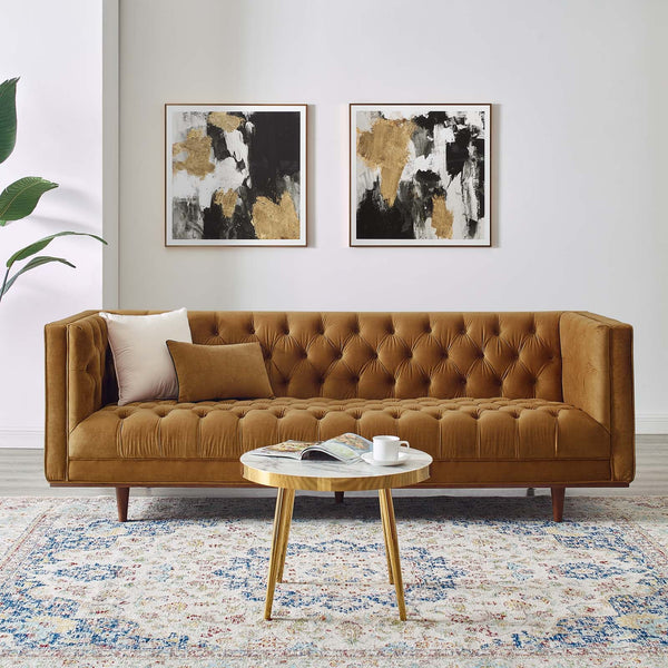 Paityn Tufted Performance Velvet Sofa