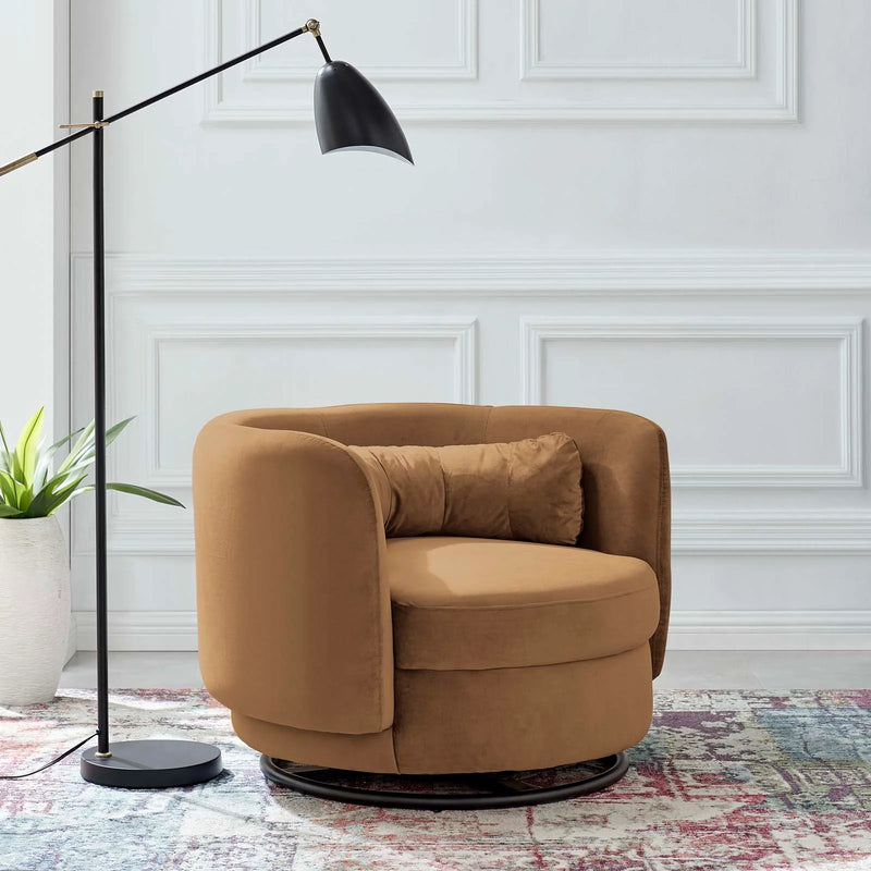 Anderson performance Velvet Swivel Chair