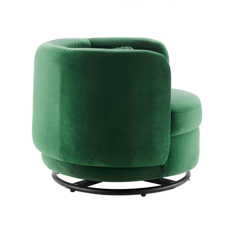 Anderson performance Velvet Swivel Chair