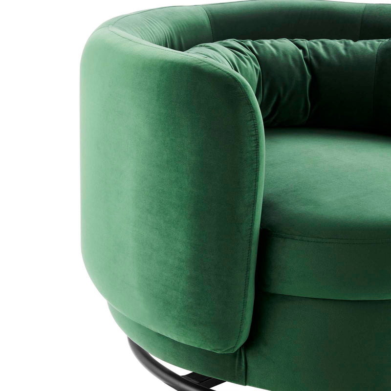 Anderson performance Velvet Swivel Chair