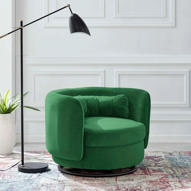 Anderson performance Velvet Swivel Chair