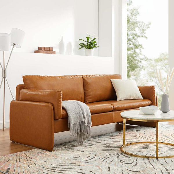 Aubrielle Vegan Leather Sofa