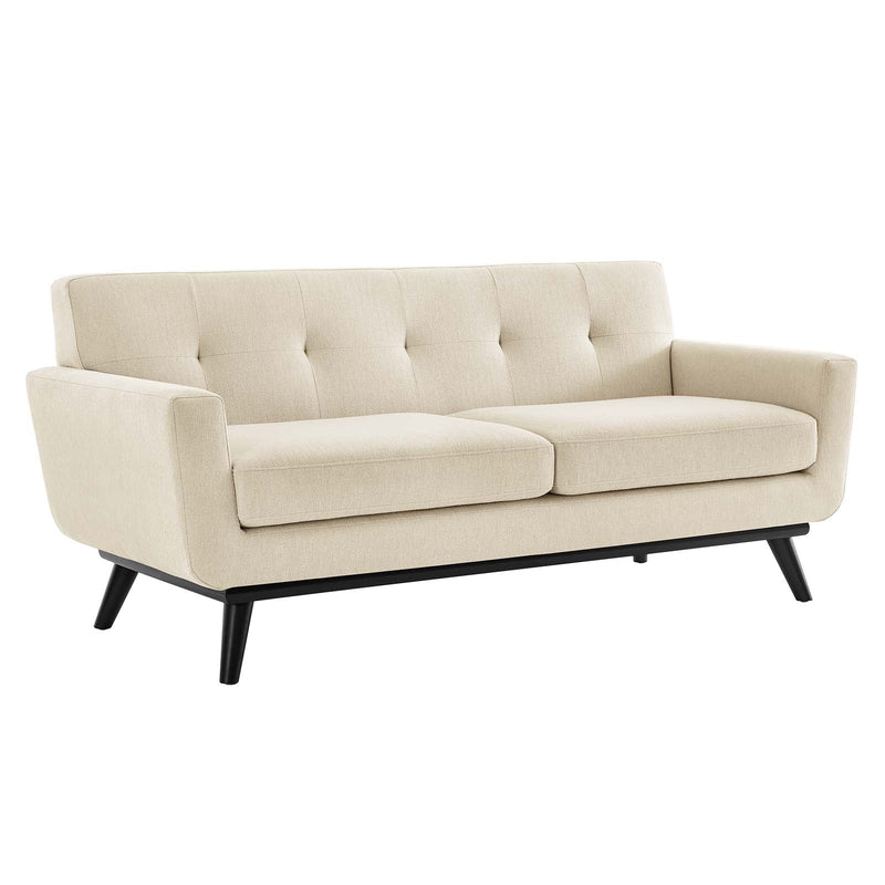 Emmalyn Herringbone Fabric Loveseat