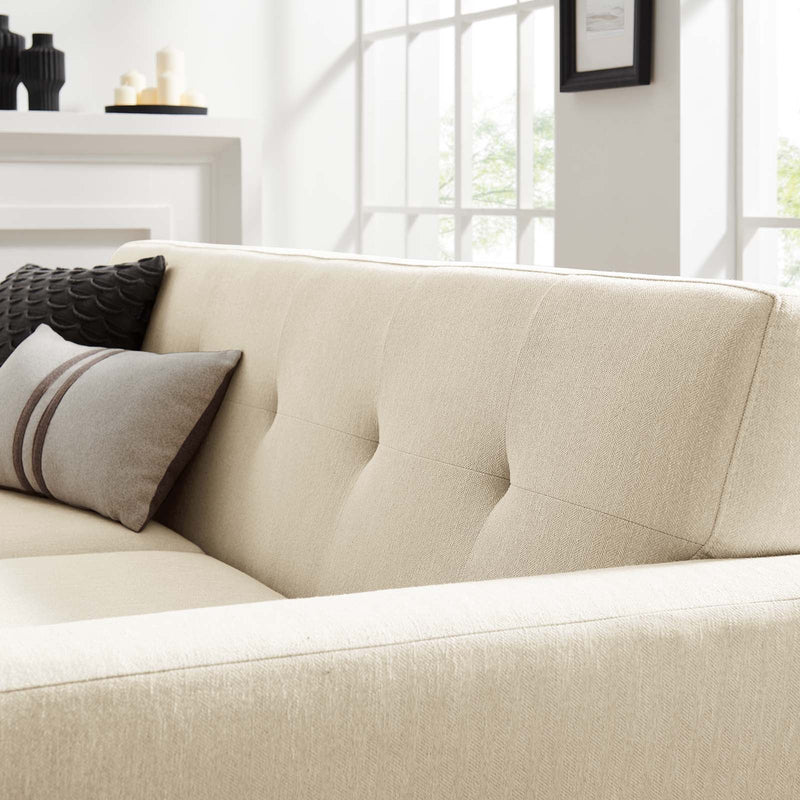 Emmalyn Herringbone Fabric Loveseat