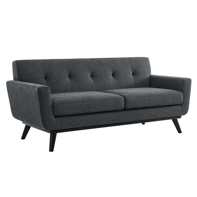 Emmalyn Herringbone Fabric Loveseat