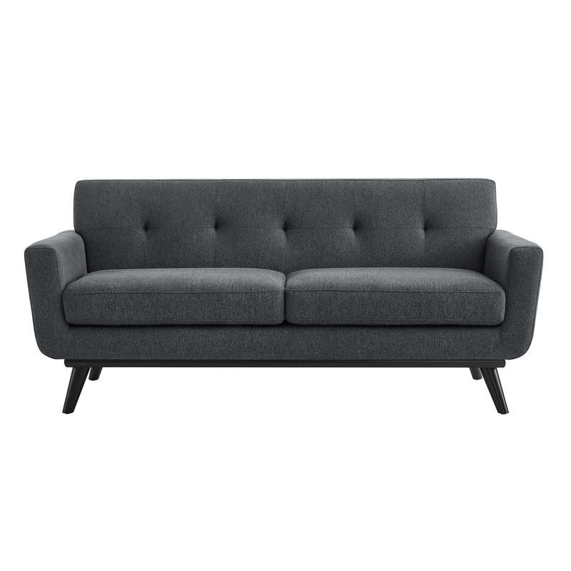 Emmalyn Herringbone Fabric Loveseat