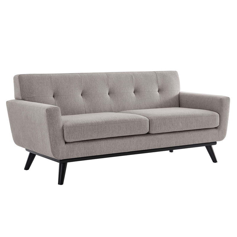 Emmalyn Herringbone Fabric Loveseat