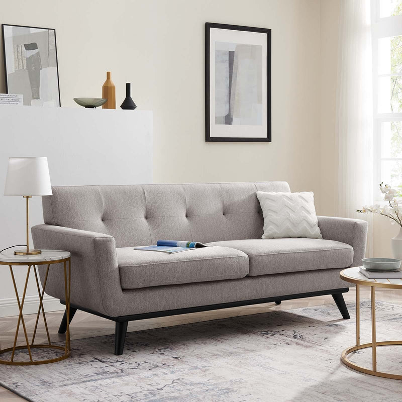 Emmalyn Herringbone Fabric Loveseat